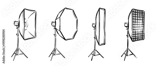 softbox , Traditional Chinese Brush , strokes swirl style