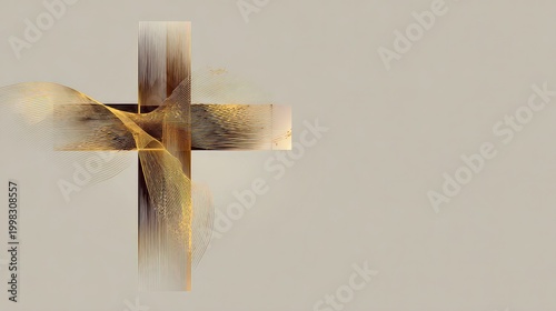 Abstract Illustration of Christian Cross