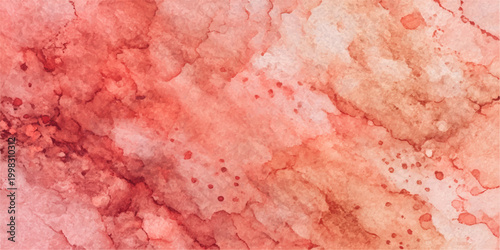 A grunge design featuring a macro closeup of textured red paint on a wall with pink patterns, resembling an artistic meat surface or dirty paper material illustration