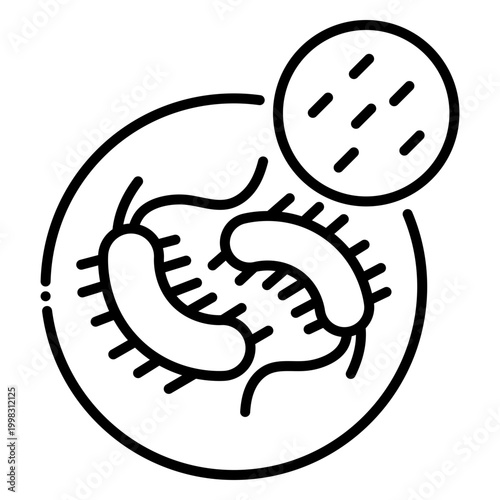 Minimalist Tuberculosis Bacteria Global Health Ico