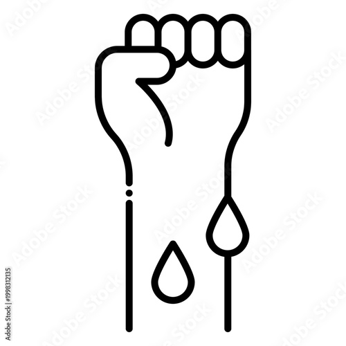 Tuberculosis Blood Test Minimalist Icon