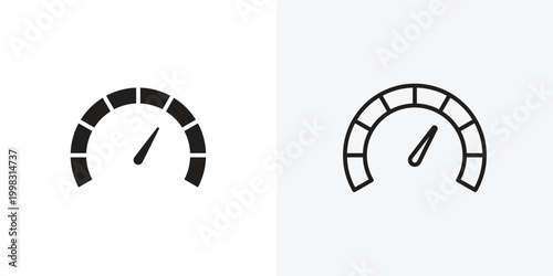 Cuadro en lienzo Tachometer vectors icons pack for apps and Ui Ux desigs
