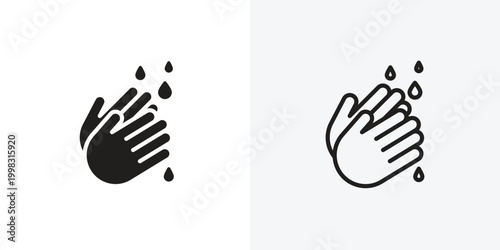 Wash your hands vectors icons pack for apps and Ui Ux desigs