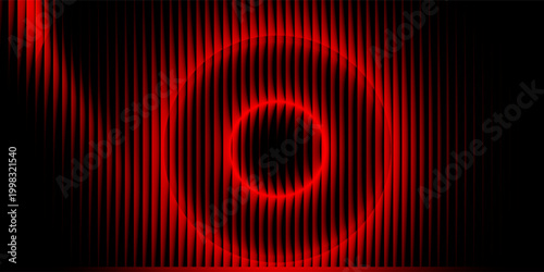 Vibrant dramatic deep red and black gradient evokes mystery and passion. Fiery red nostalgic gradient fades into darkness with futuristic vintage aesthetic and fractal glass effect. Vector background