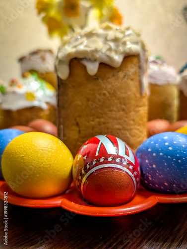 Orthodox Easter celebration food set