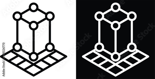 concept Two-tone version in black and white background