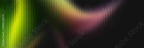 Fotografie Abstract lime and purple flowing waves with soft vertical gradient textures