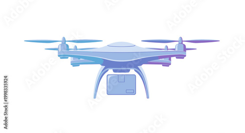 Delivery Drone Carrying Package - Modern Logistics Concept