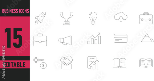  Eco Environment Line Icons Set