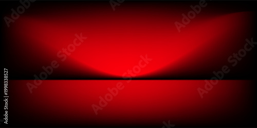 red background, abstract wall studio room, can be used to present your product,vector background