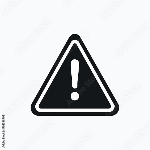 Warning Sign Triangle with Exclamation Mark - A Cautionary Symbol for Danger or Alert