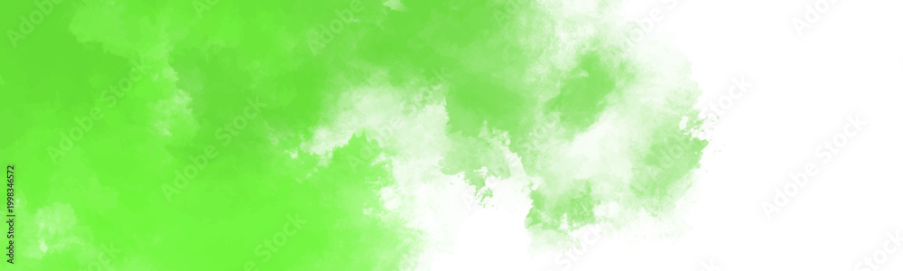 Obraz premium Bright Lime Green Watercolor Smudge Texture Background with Dynamic Brushstrokes and Blank Space for Design