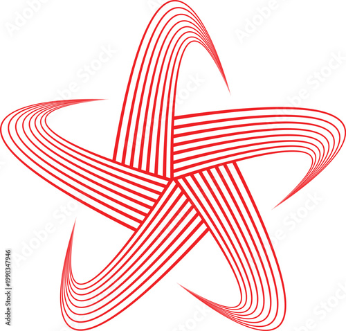 Abstract star geometric design