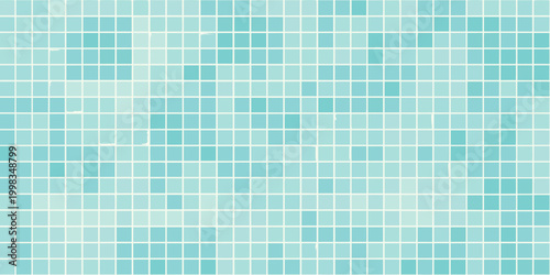 mosaic tile pattern with turquoise and aqua squares