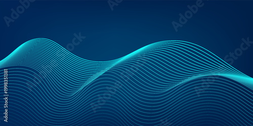 Data visualization dynamic wave pattern vector