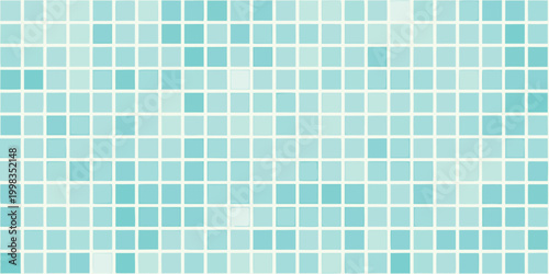 mosaic tile pattern with turquoise and aqua squares