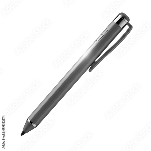 Digital stylus pen on a black background