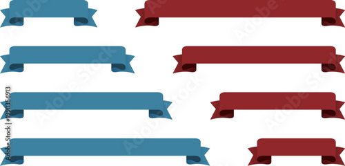 装飾用リボンのフレームのセット（Set of decorative ribbon frames）
