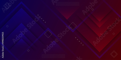 A futuristic digital vector illustration of an abstract purple background with blue lines featuring a square data pattern and light textures for a high-tech business web template or computer wallpaper