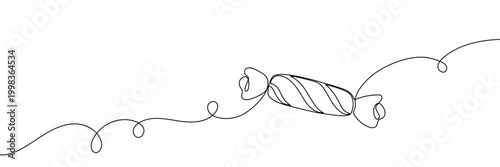 Continuous one line candy drawing art cane shop cotton peppermint. Candy line border icon vector cream caramel doodle ice sweet gelato storenlollypop lolly white popsicle outline isolated linear pop