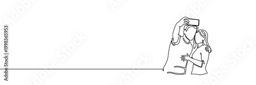 Continuous one line people group art drawing single business couple. Group people team vector diverse together award friendship talking office women concept meeting happy different guy sales character