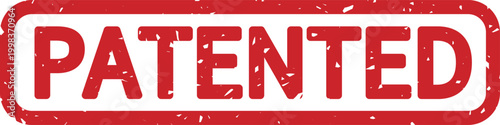 PATENTEDのスタンプ風アイコン｜特許取得済み・技術認証を示すラベルデザイン PATENTEDのスタンプ風アイコン｜特許取得済み・技術認証を示すラベルデザイン
