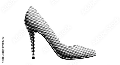 Elegant White High Heel Shoe, Classic Pump, Fashion Footwear