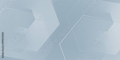 Obraz na płótnie Vector watercolor hexagon line background art