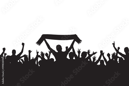 silhouettes of people dancing