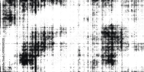 Bold black and white digital noise texture with abstract static pattern, contemporary wallpaper, striking visual contrast