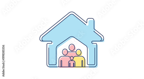 Family Inside a House Together.