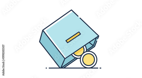 Piggy bank with gold coins.