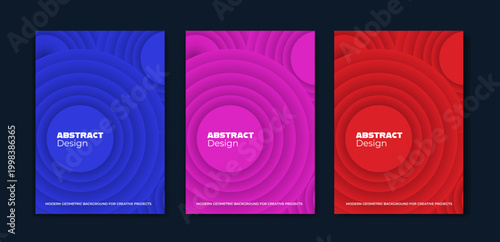Minimal Colorful Banner Set with Gradient Circles for Creative Marketing and Corporate Branding