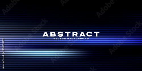 Midnight Blue Rippled Glass Vector Background with Horizontal Lines for Cybersecurity Branding and Cloud Storage Solutions