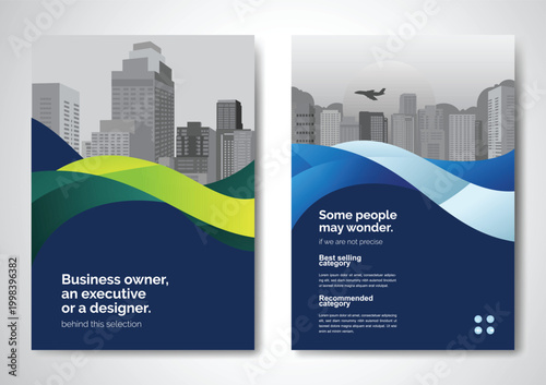 Template vector design for Brochure, AnnualReport, Magazine, Poster, Corporate Presentation, Portfolio, Flyer, infographic, layout modern size A4, Front and back, Easy to use and edit.