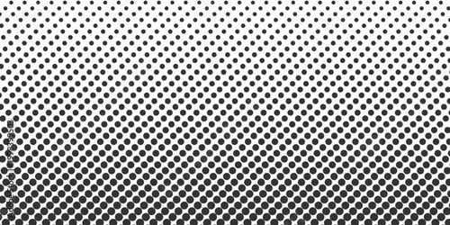 Stylish halftone circle pattern with fading effect creates a modern and dynamic background. Suitable for print, digital artwork, advertising, and creative layouts. 