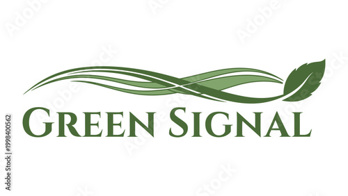 Green Signal Logo: The logo showcases a stylized visual element representing the harmonious integration of natural elements, such as a leaf and flowing lines.