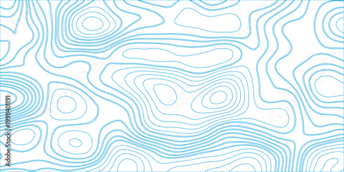 Abstract colorful contour wave lines topographic background, lines map seamless pattern, modern wallpaper texture and realistic design used for banner and posters, mountain relief geographic pattern