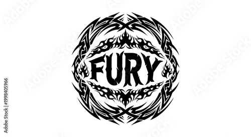 Fury logo with thorn wreath design.