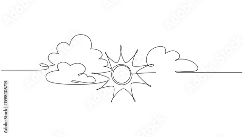 Explosion doodle illustration with clouds burst rays and spark lines on a clean white background for comic style graphics