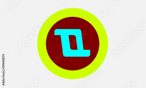 Creative Abstract Logo Concept with Minimal Geometric Elements, Modern Branding Style