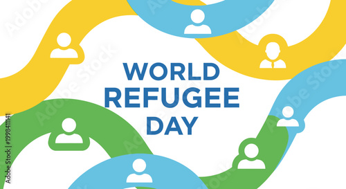 World Refugee Day awareness campaign logo.