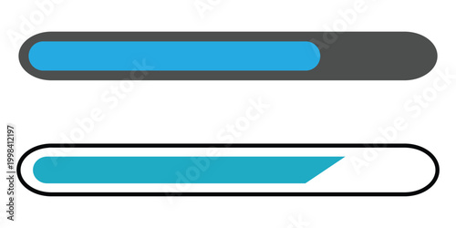 Half-Filled Progress Bar Loading Indicator Icon in Flat Design, Blue Status Loading Element, Isolated Vector Illustration on White Background Free Download Half-Filled Progress Bar Loading Indicator Icon in Flat Design, Blue Status Loading Element, Isolated Vector Illustration on White Background - GFXLoad