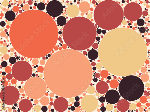Multi-Scale Circle Composition Decorative Background