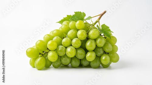 bunch of grapes on a white background