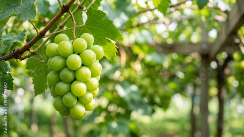 green grapes on the vine
