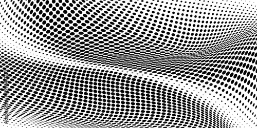 Set of halftone dots gradient pattern texture isolated on white background. Straight dotted spots using halftone circle dot raster texture. Vector blot half tone collection.