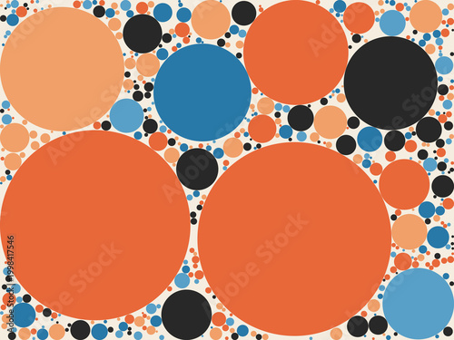 Apollonian Circle Gasket Abstract Mathematical Pattern