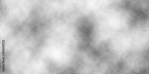 Best black and white halftone pattern radiates outward from center with premium monochrome style and striking modern atmosphere, background eps10