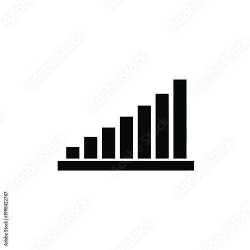 Free Download Black bar chart graph icon. - GFXLoad